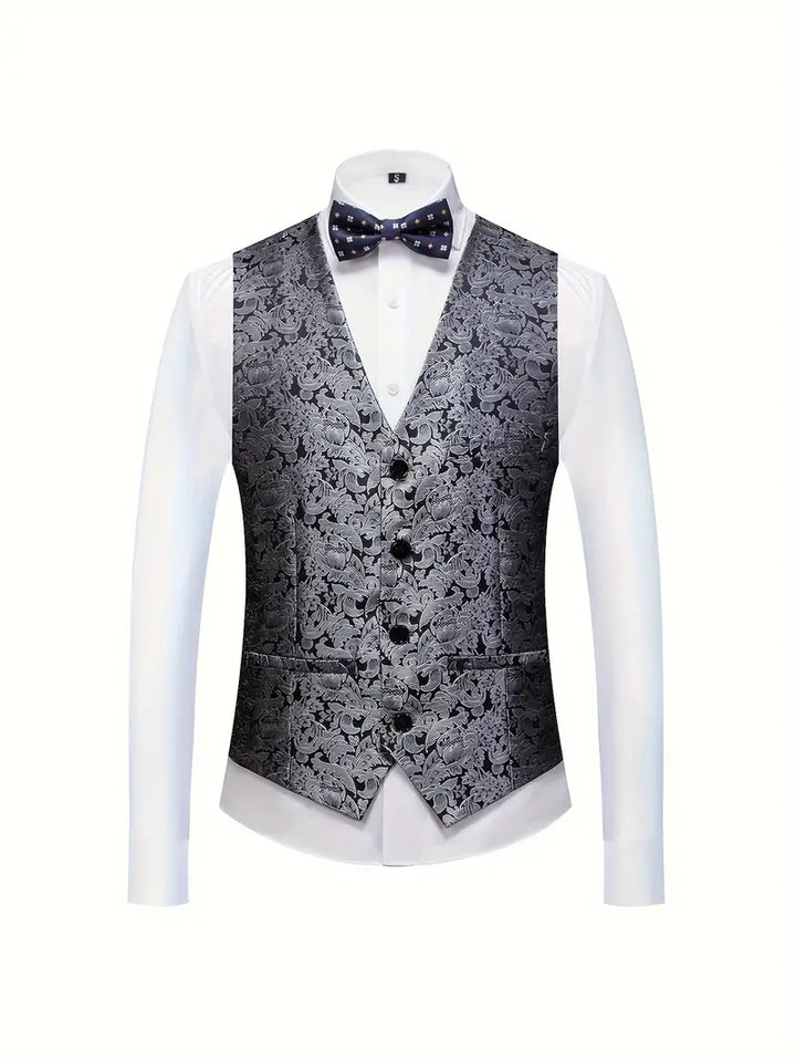 Herren Modisches 3-Dreiteiler Set | Hochzeitsgast Anzug
