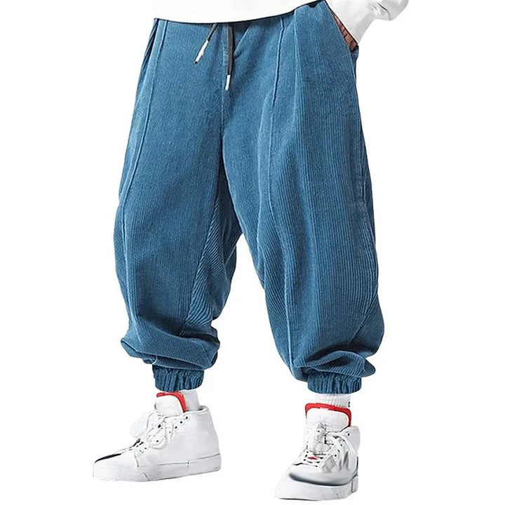 Herren Lässig Cordhose | Mit Kordelzug