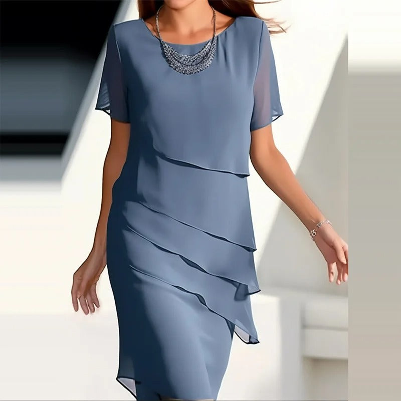 Linda | Elegantes Damenkleid | Blau