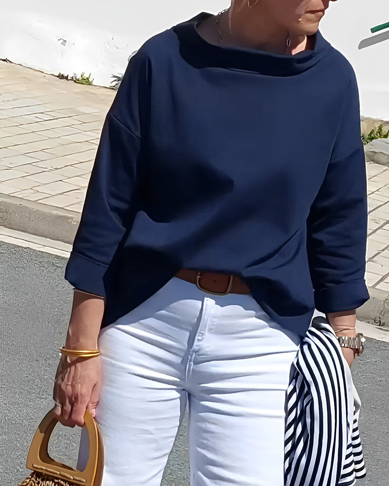 Damen Langarm Elegant Top | Sommer