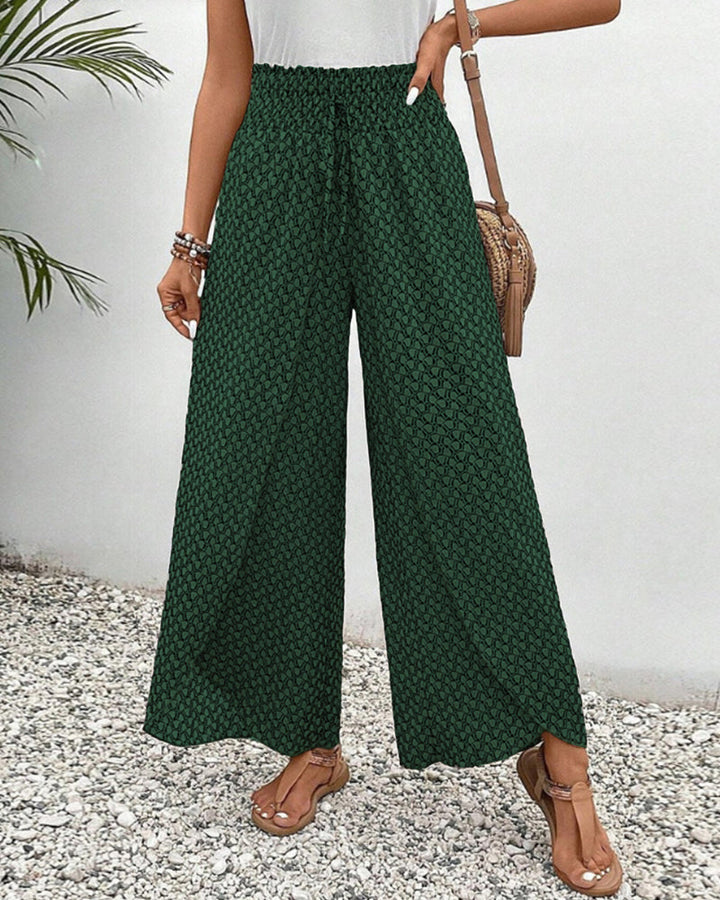 Sommerhose Mit Hoher Taille Für Damen | Geometrischer Druck