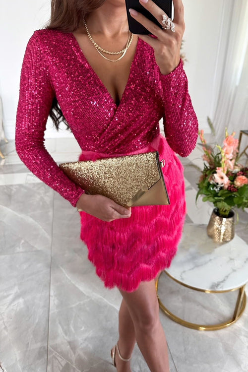 Elegantes Partykleid Für Damen | Wickelausschnitt