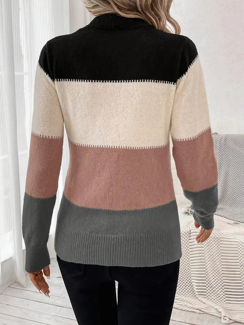 Amelia | Damen Lässiger Strick Pullover | Warme