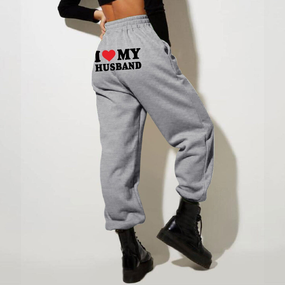 Damen Bedruckte Jogginghosen | Hohe Taille