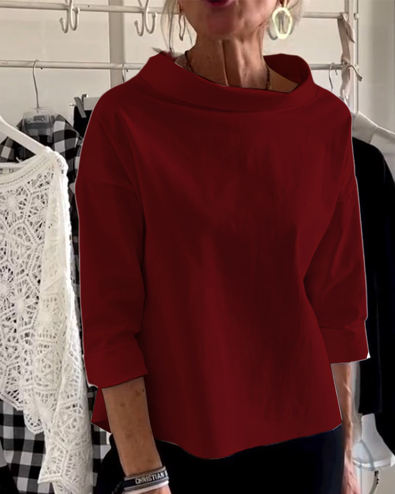 Damen Langarm Elegant Top | Sommer