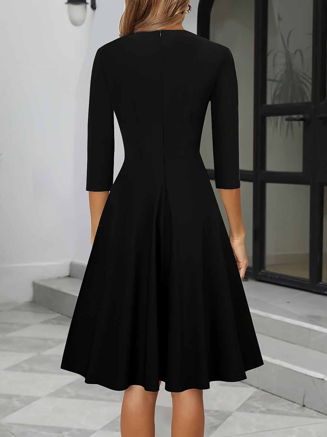 Damen Elegantes Abend Kleid | Midi