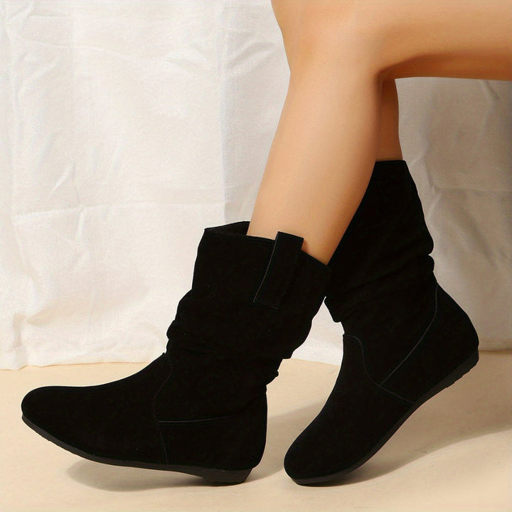 Flache Schlupfstiefeletten Für Damen | Bequem