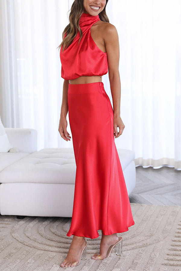 Elegantes Top Und Maxirock Für Damen | Set