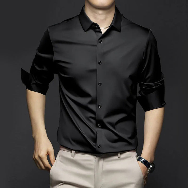 Herren Schlankes Button-Down Halbarm Hemd | Moderne Passform