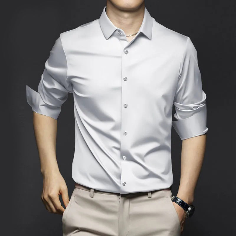 Herren Schlankes Button-Down Halbarm Hemd | Moderne Passform