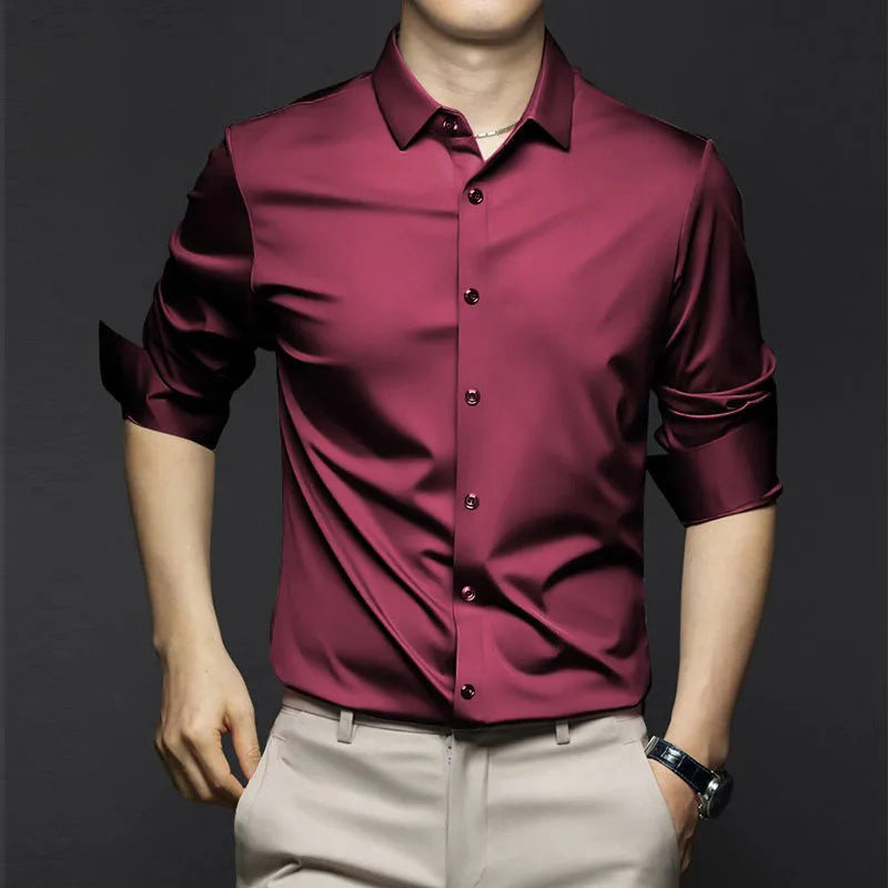 Herren Schlankes Button-Down Halbarm Hemd | Moderne Passform