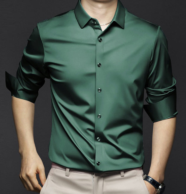 Herren Schlankes Button-Down Halbarm Hemd | Moderne Passform