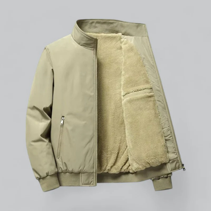 Herren Gemütliche Stylische Bomber Warme Jacke | Versteckte Tasche