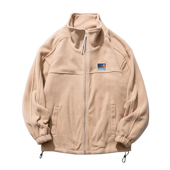 Herren Outdoor Zip Down Mock Neck Jacke | Warme