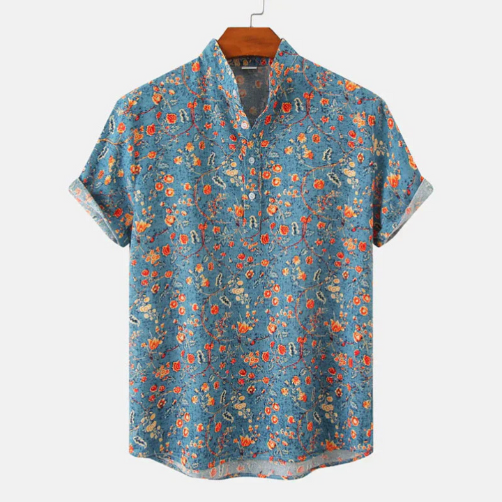 Herren Kurzarmhemd Mit Print | Stilvoll