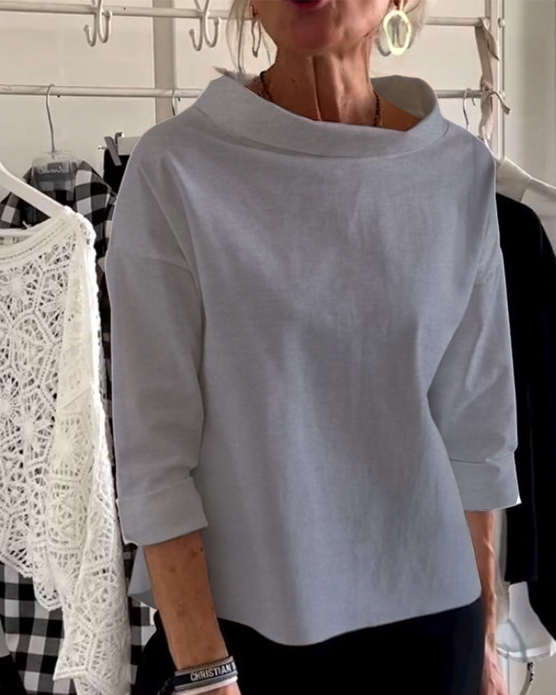 Damen Langarm Elegant Top | Sommer