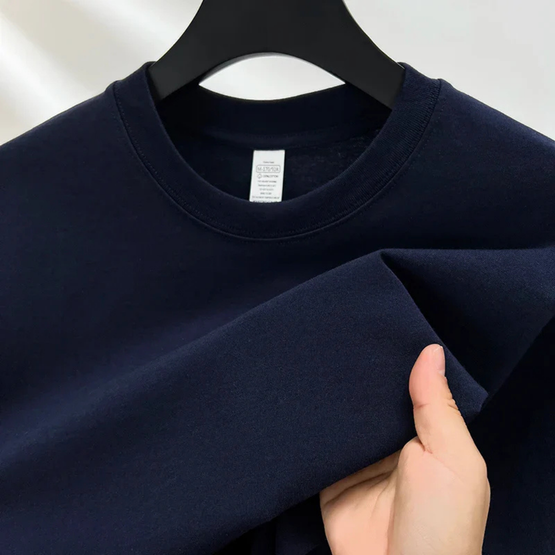 Herren Klassisches Crewneck T-Shirt | Lässig