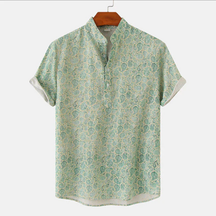 Herren Kurzarmhemd Mit Print | Stilvoll
