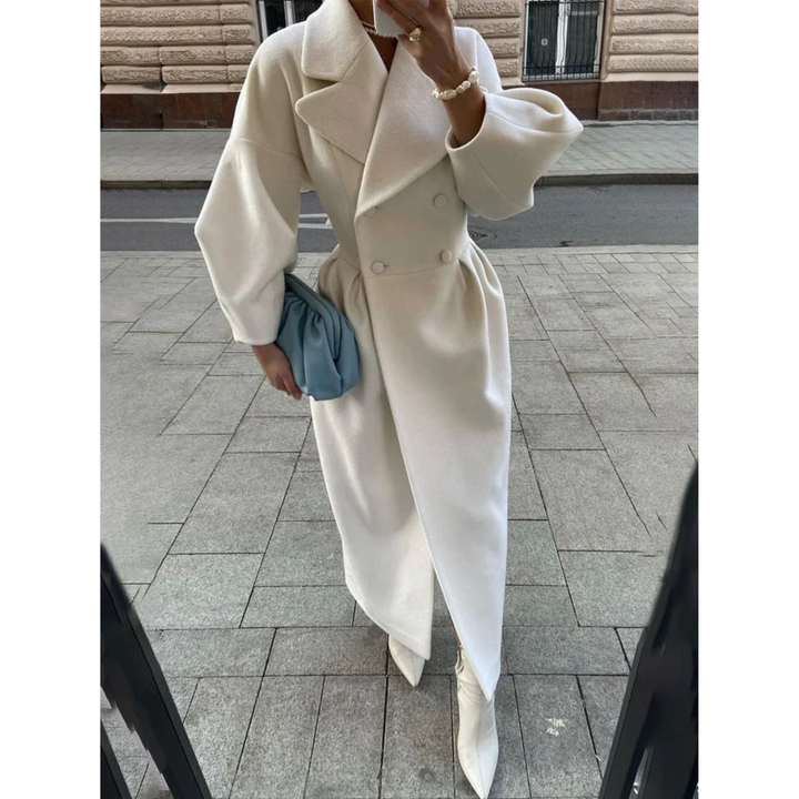 Pirlas | Damen Winter Klassiker Trench Mantel | Lange