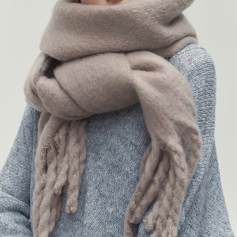 Damen Weicher Winterschal | Gestrickt