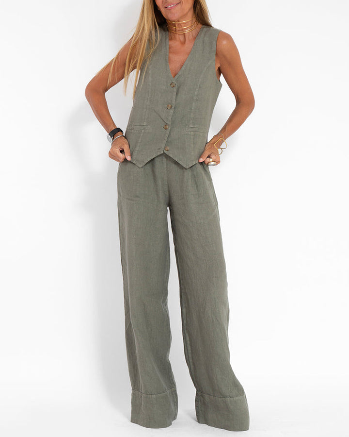 Damen Lässig Zweiteiliges Set | Sommer
