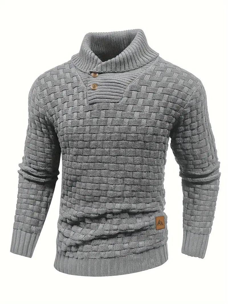 Jestro | Herren Stilvoller Fitted Pullover | Warme