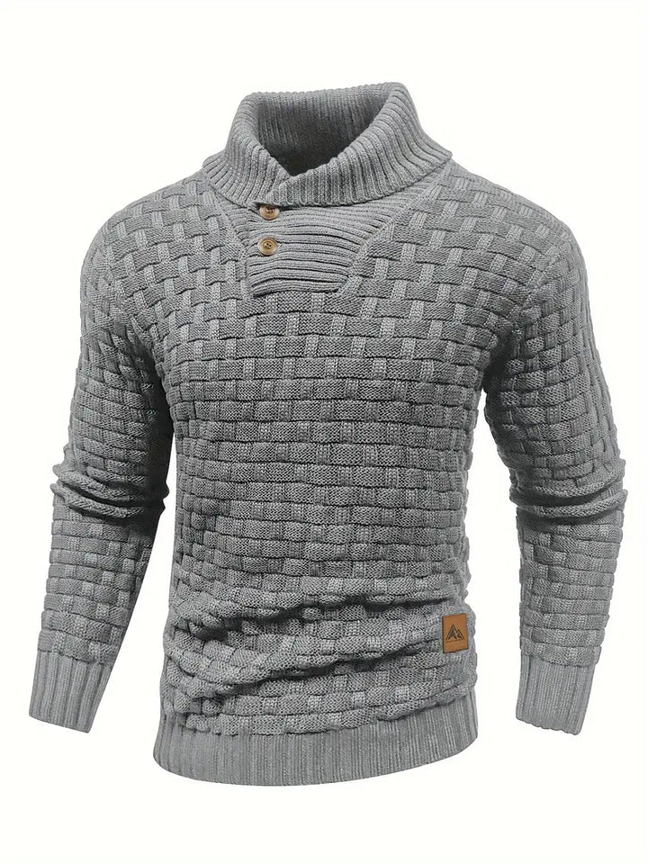 Jestro | Herren Stilvoller Fitted Pullover | Warme