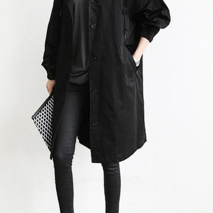 Langer Wasserdichter Trenchcoat Für Damen | Winter