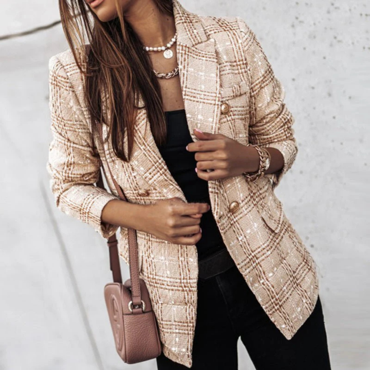 Damen Schlanke Passform Stylischer Arbeits Blazer Mantel | Elegant