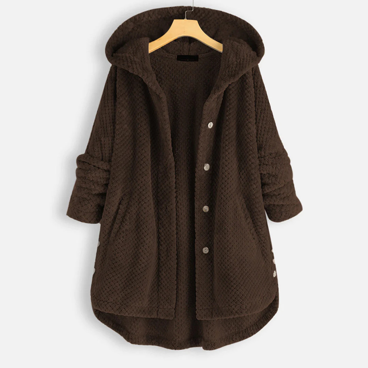 Button Down Jacke Mit Kapuze Für Damen | Warm