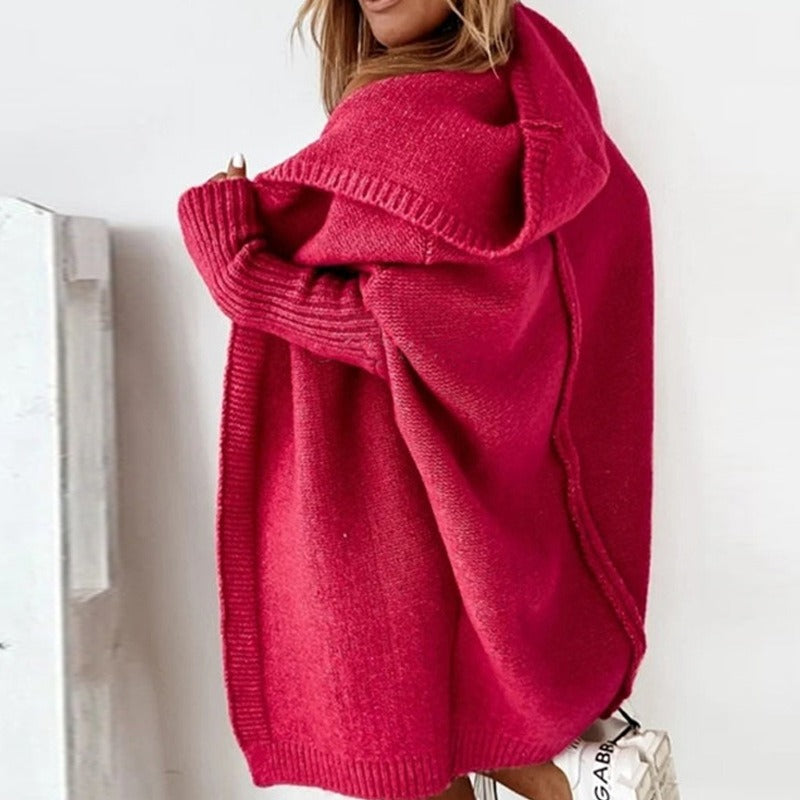 Maisie | Damen Warme Lange Strickjacke | Winter