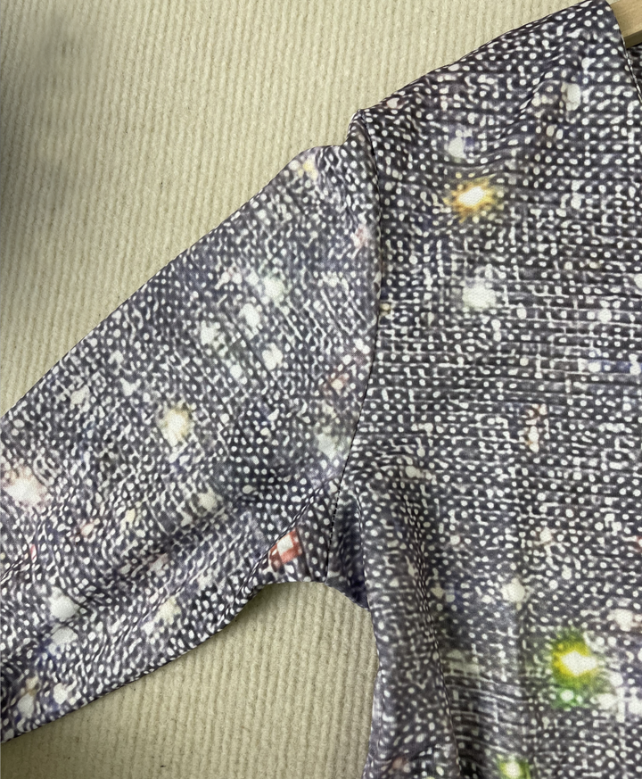 Elaina | Damen Glitzernde Glitzer Bluse | Langarm