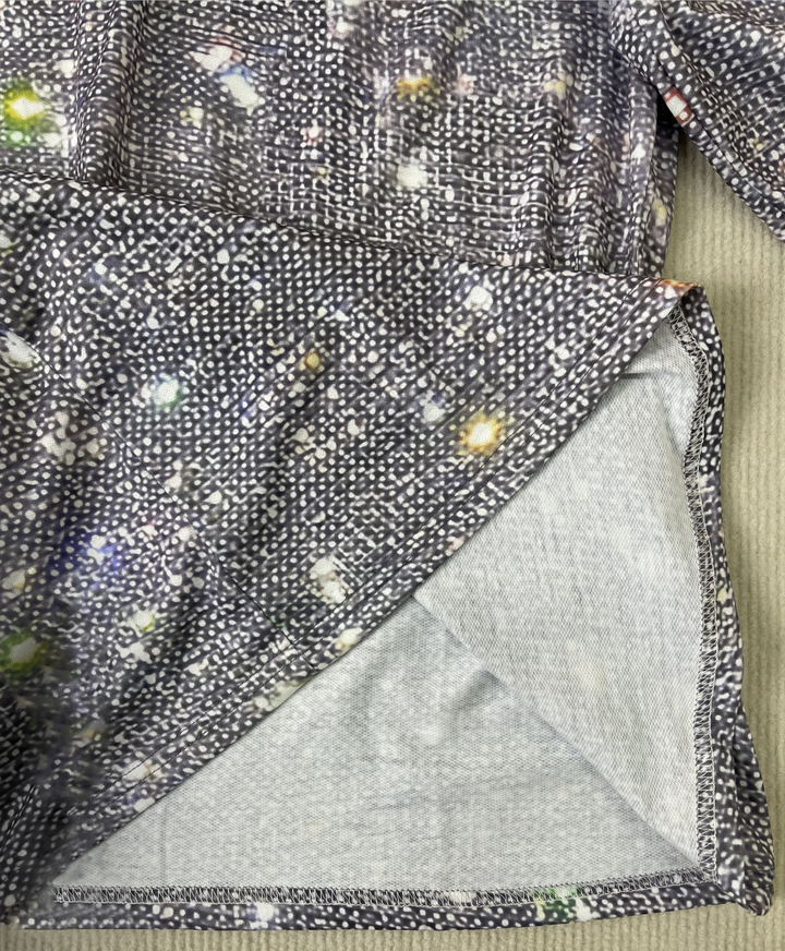 Elaina | Damen Glitzernde Glitzer Bluse | Langarm