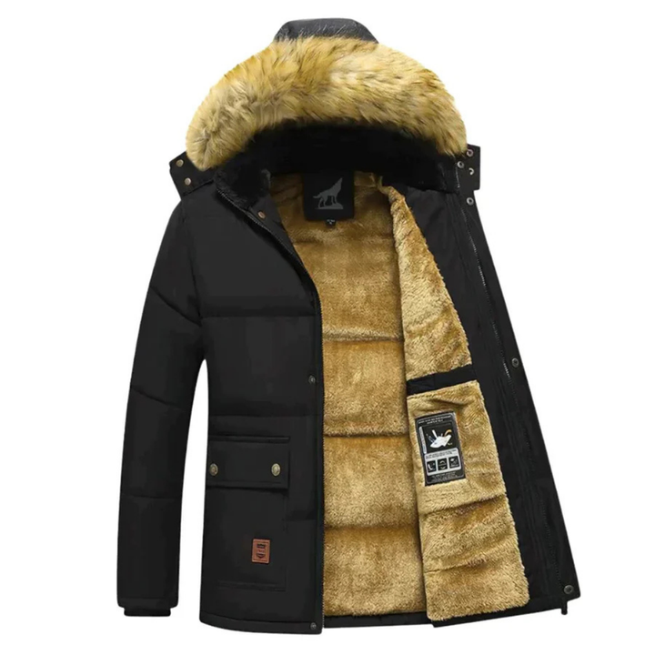 Winterparka Mit Reißverschluss Und Kapuze Für Herren | Warm
