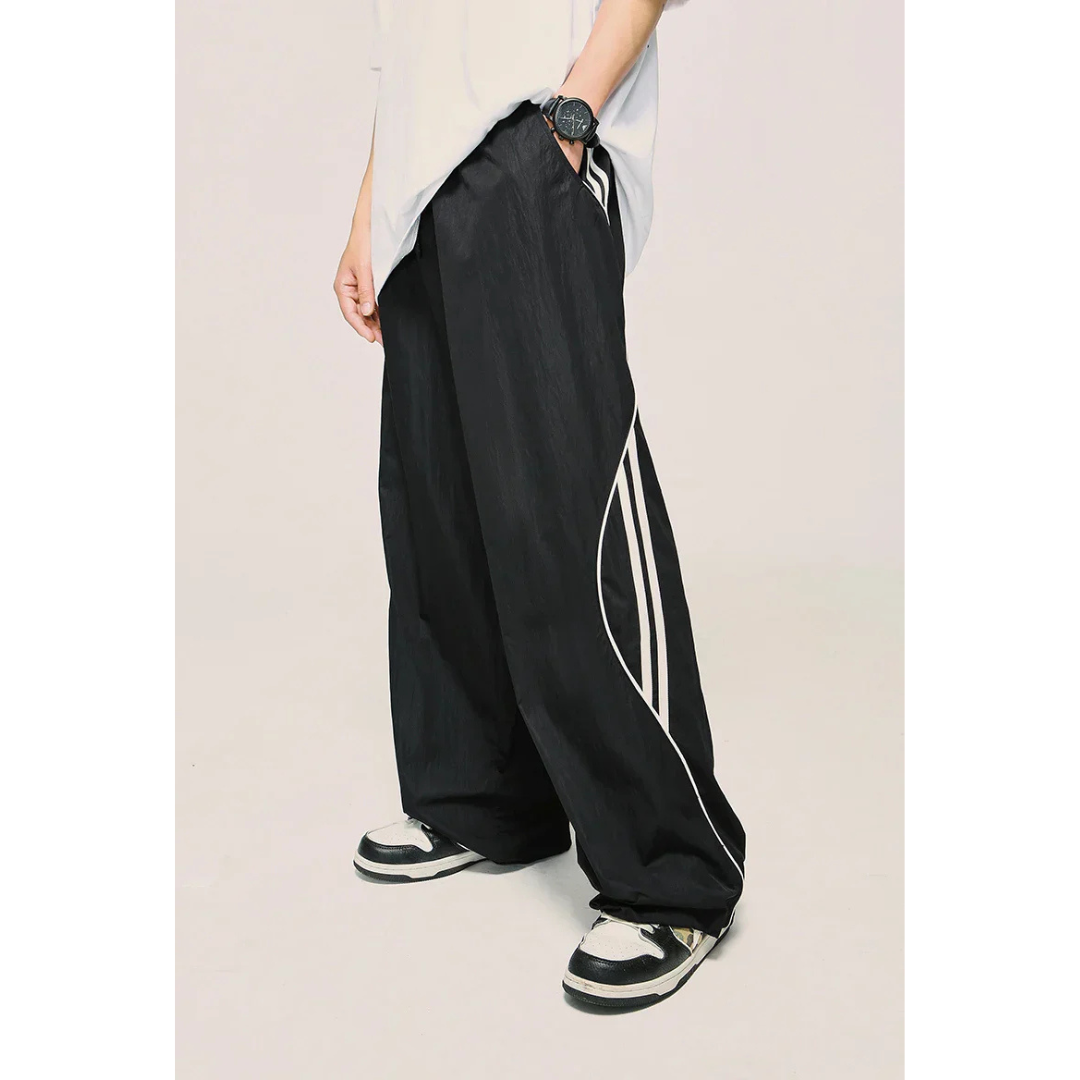 Lässige Herrenhose Mit Weitem Bein | Sportlich