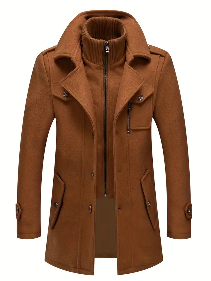 David | Herren Stilvoller Trenchcoat | Lang