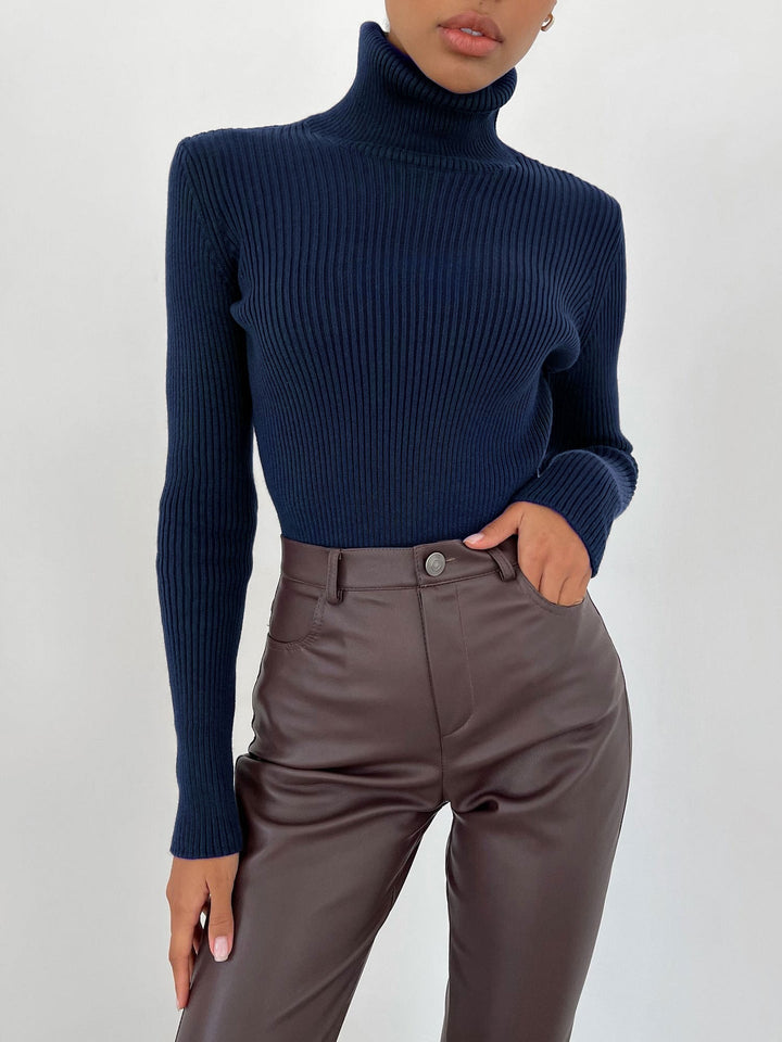 Klassischer Rollkragenpullover für Damen | Lässig