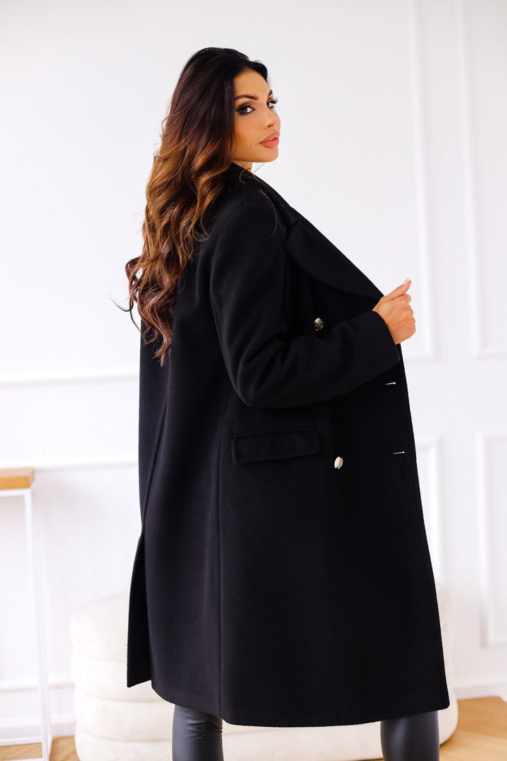 Adelynn | Damen Stilvoll Lang locker Mantel | Elegante