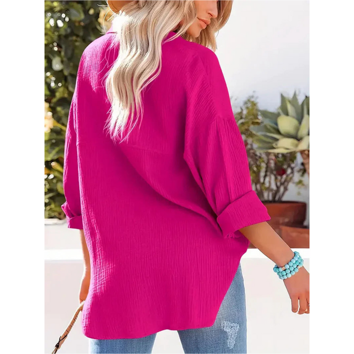 Langärmliges Freizeithemd Für Damen | Button Down