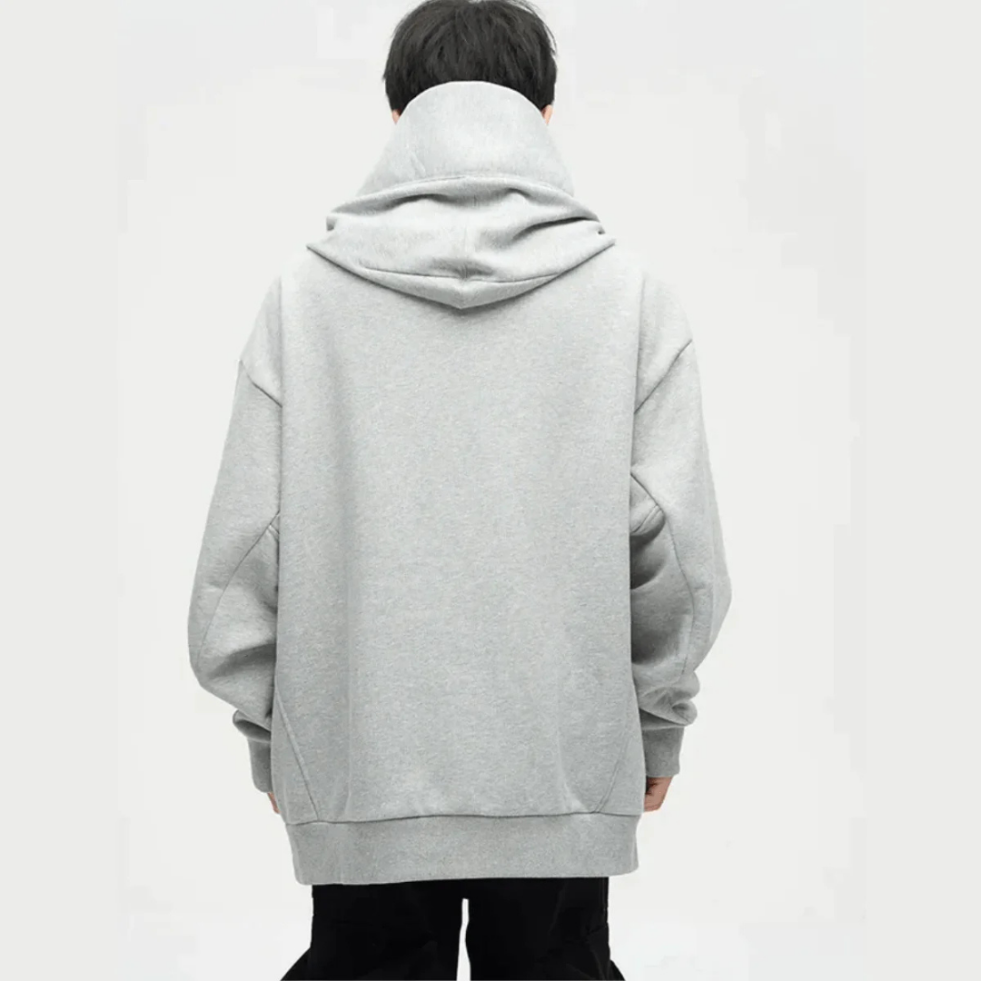 Herren Oversized Doppelpanel Winter Kapuzenpulli | Warme