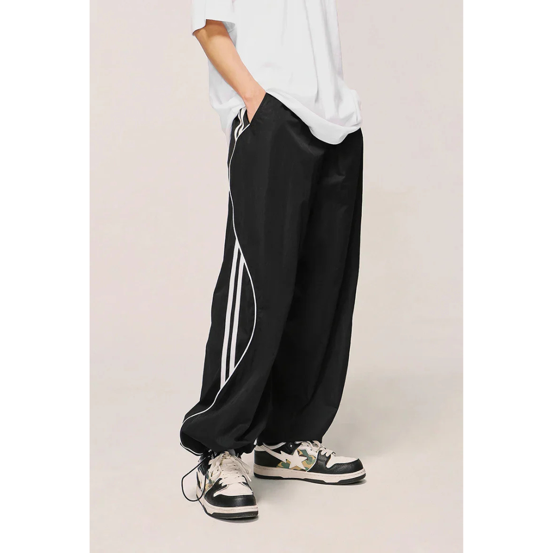 Lässige Herrenhose Mit Weitem Bein | Sportlich