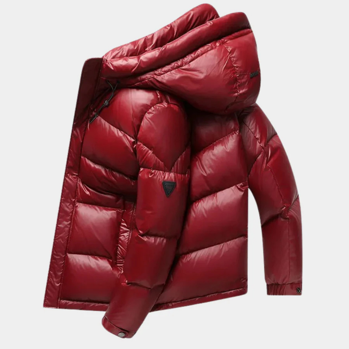Herren Winter Warme Kapuzen Puffer Jacke | Reißverschluss