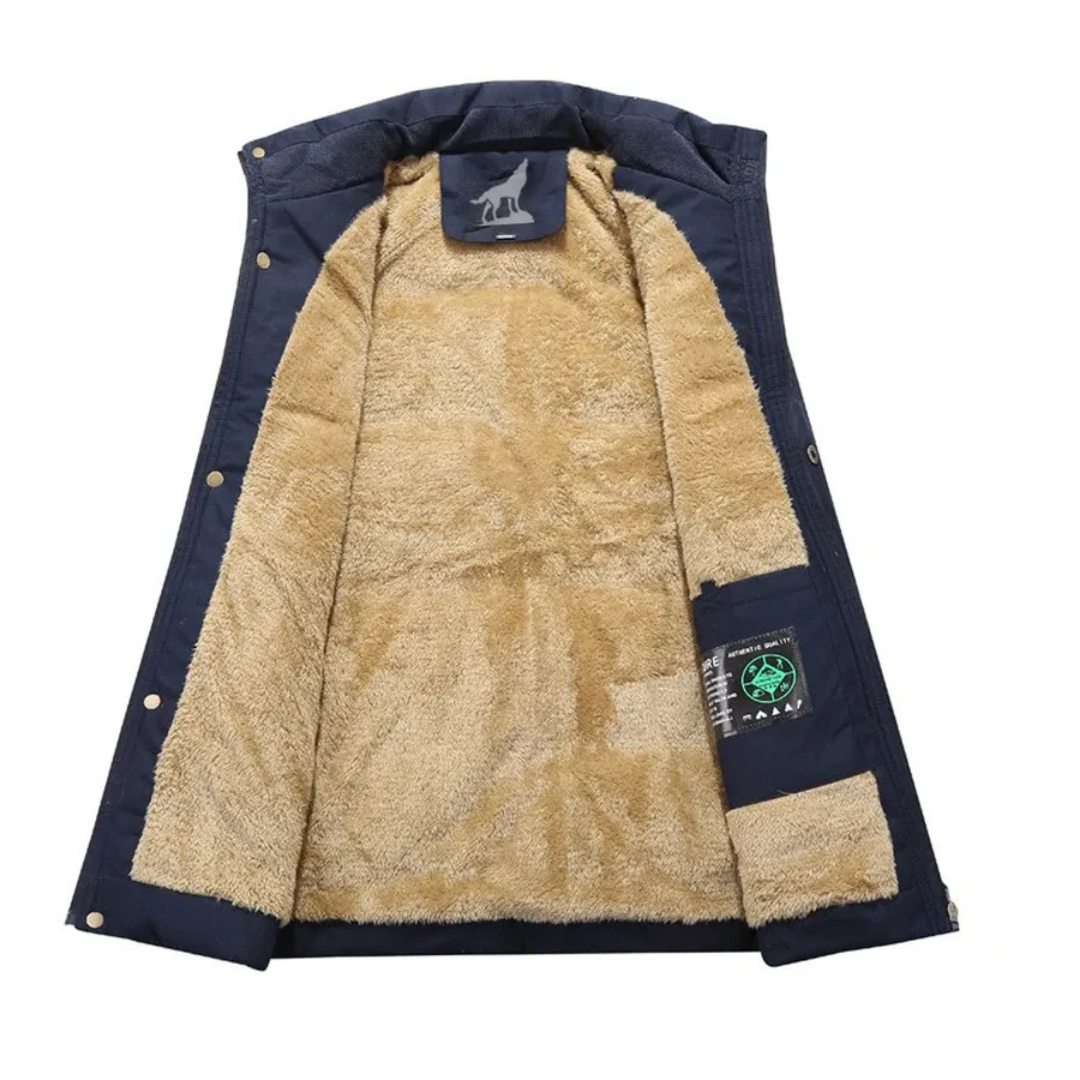 Winterparka Mit Reißverschluss Und Kapuze Für Herren | Warm