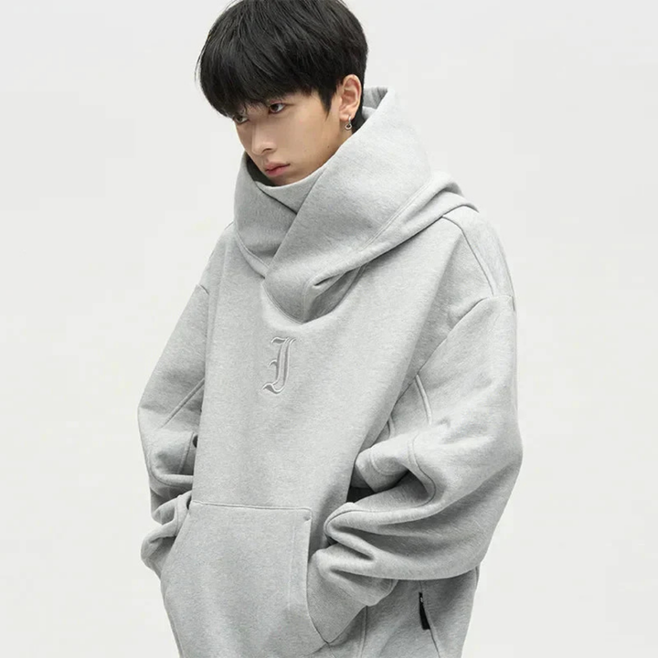 Herren Oversized Doppelpanel Winter Kapuzenpulli | Warme