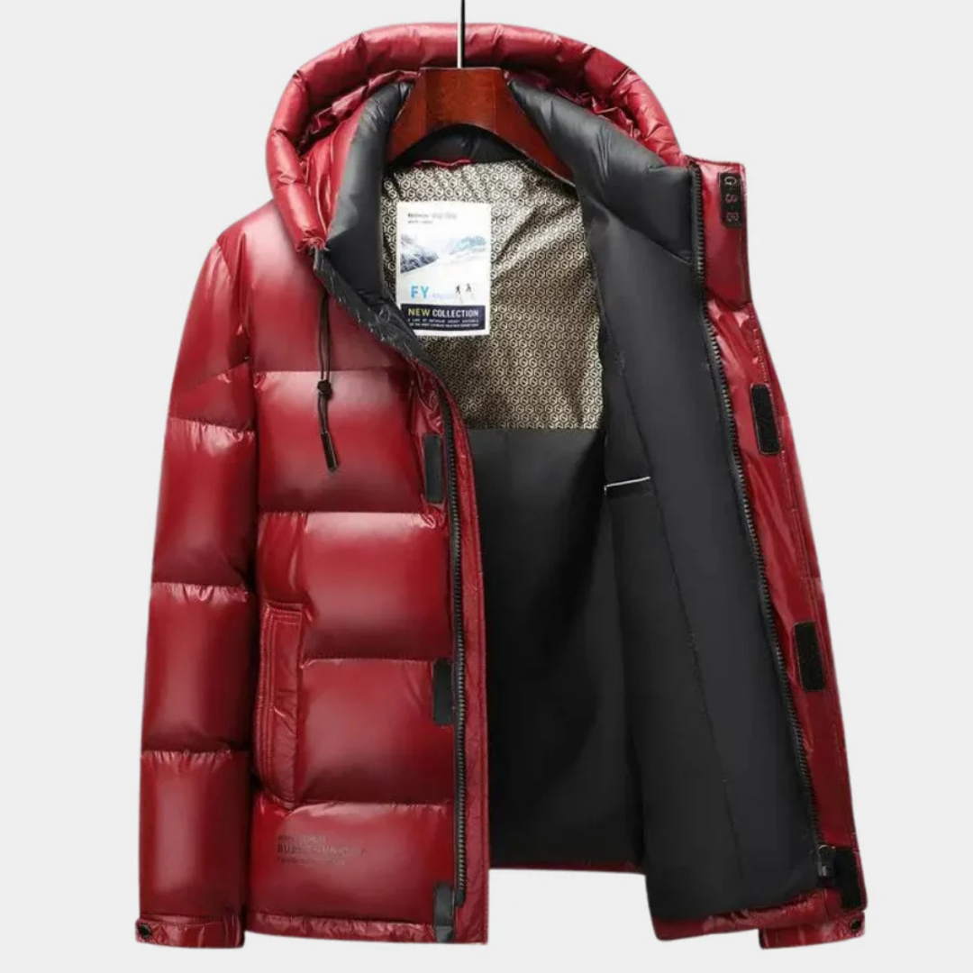 Herren Winter Warme Kapuzen Puffer Jacke | Reißverschluss