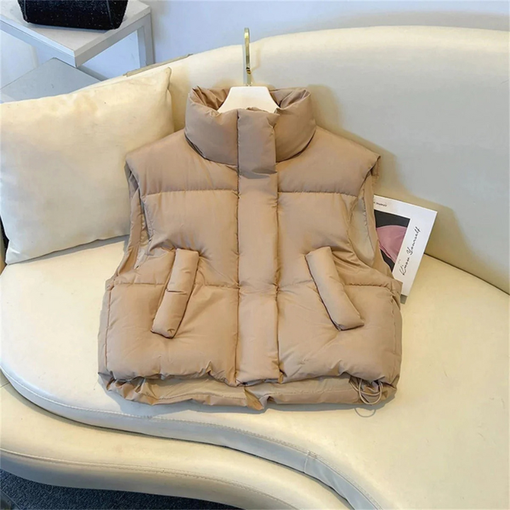 Ärmellose Pufferweste Für Damen | Warm