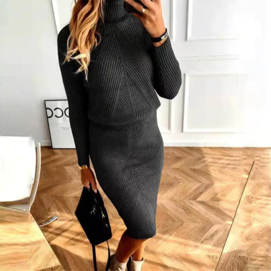 Christa | Gemütliches Pullover-Strickkleid