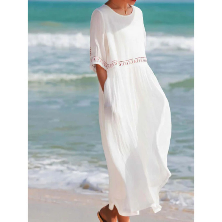 Bequemes Sommerkleid Mit Lockerer Passform Für Damen | Midi