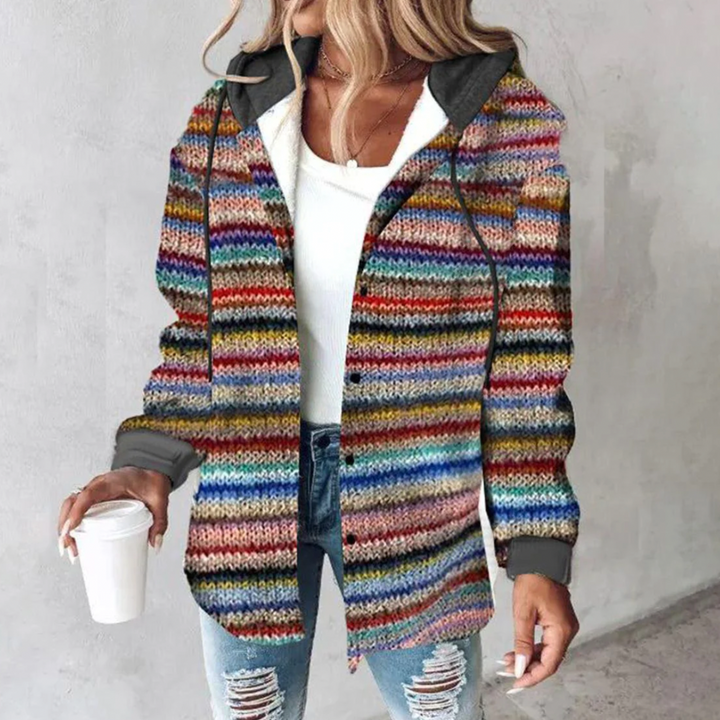 Strickjacke Mit Knopfleiste Für Damen | Mehrfarbig