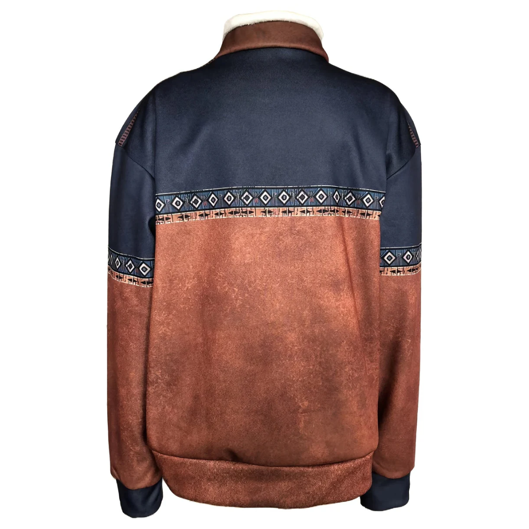 Warmer Herrenpullover Mit Halbreißverschluss | Langarm